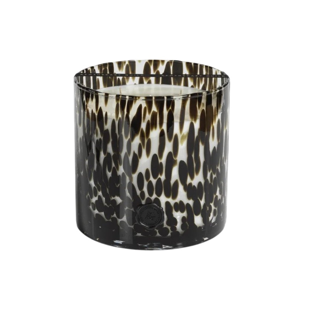 Apothecary Guild Opal Glass 5-Wick Candle Jar, Black Fig Vetiver