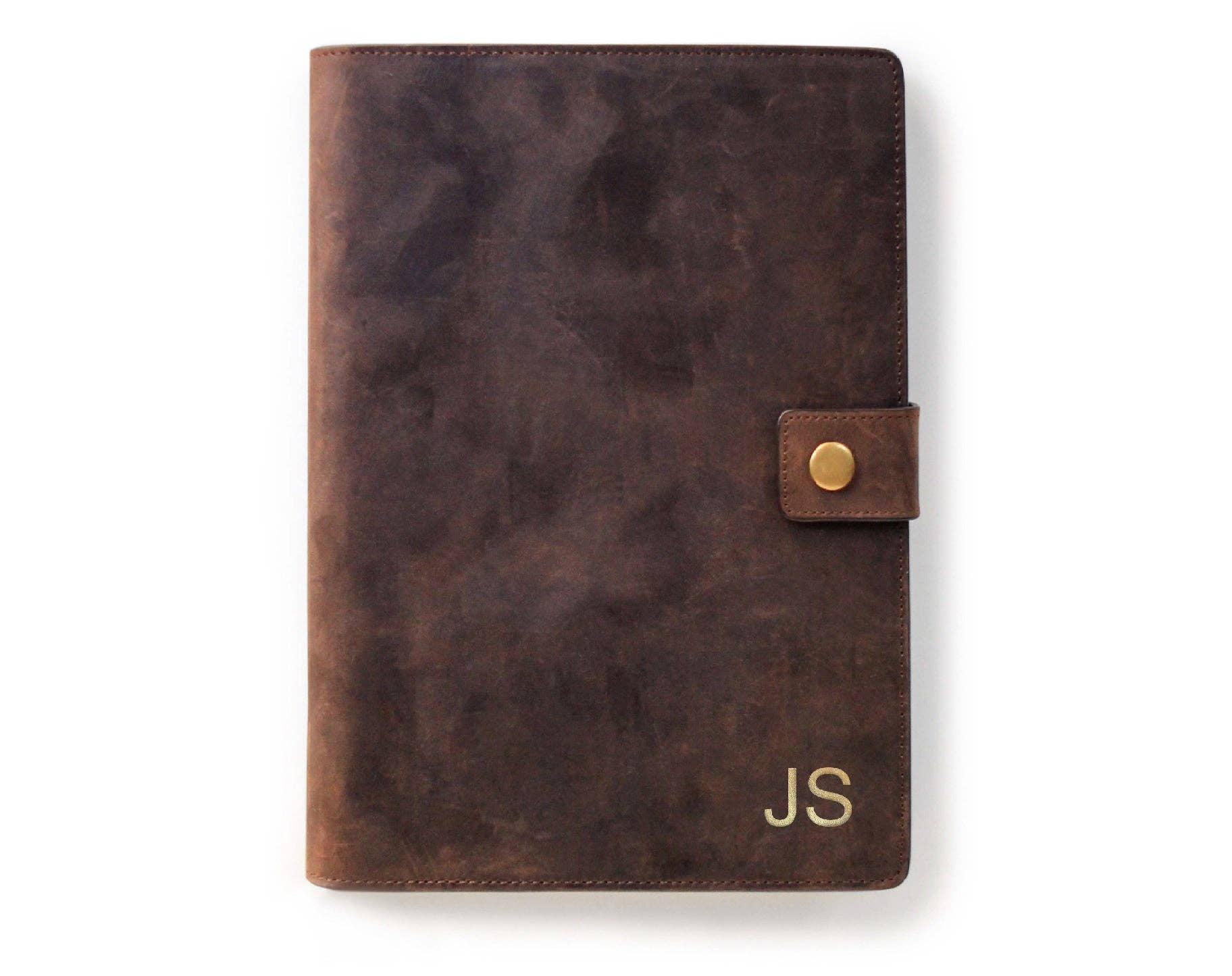 Case Elegance - Bucksaw Refillable Brown Leather Journal