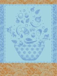 Le Jacquard Francais Salade D'ete Blue Tea Towel