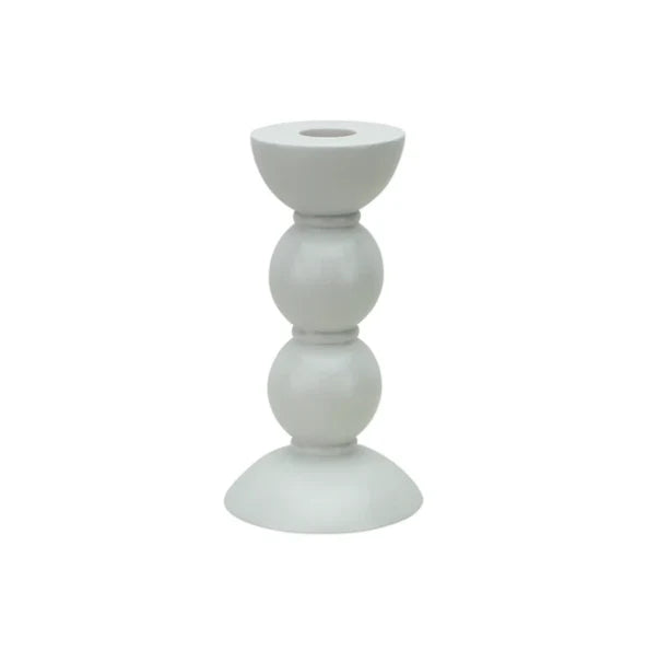 Addison Ross Bobbin White Candlestick 14 cm