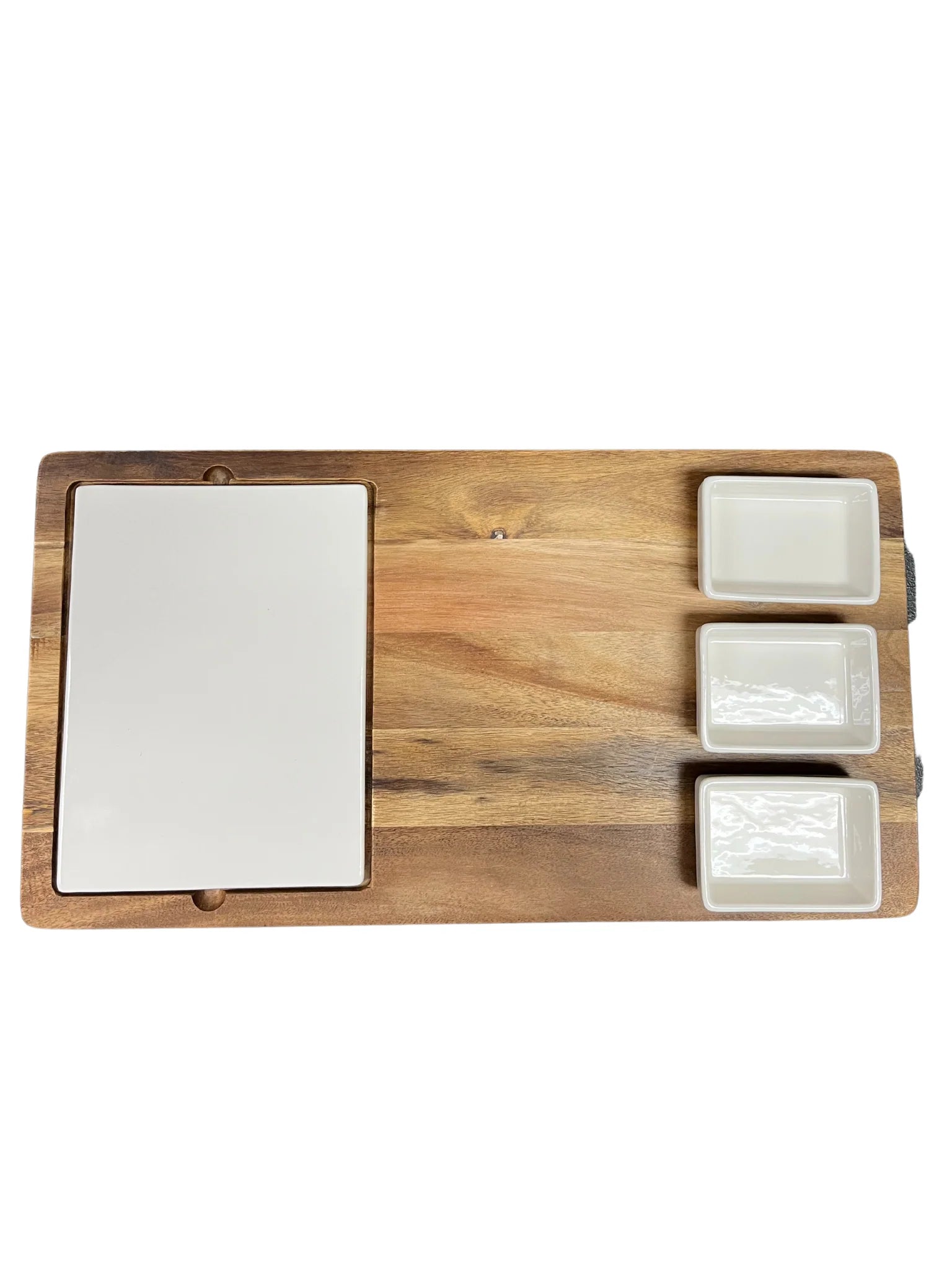 Acacia Fete Set Tray 18x19.5