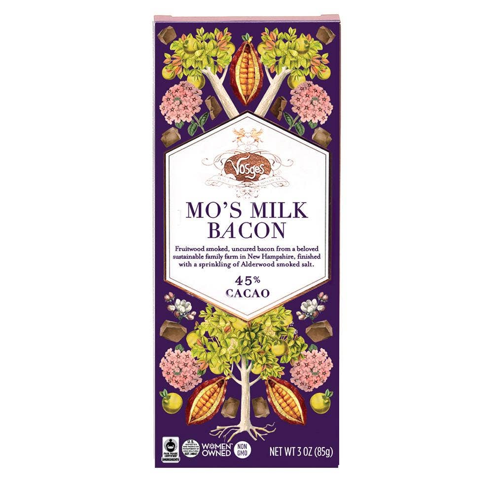 Vosges Haut-Chocolat - Mo's Milk Chocolate Bar w/ Smoked Bacon & Salt - Gourmet