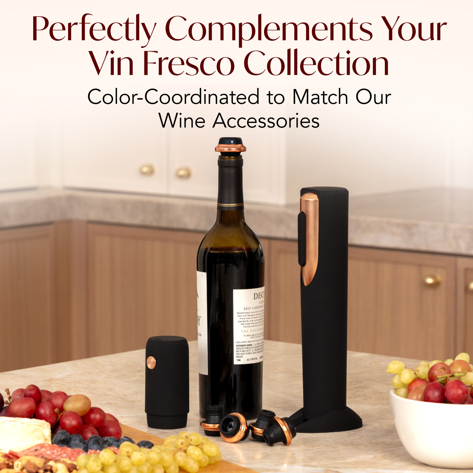 Vin Fresco - Vin Fresco Electric Wine Preserver, Vacuum Wine Saver