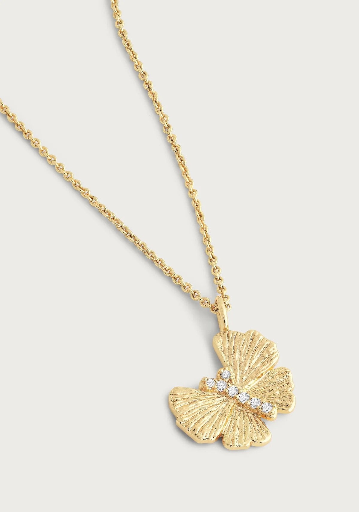 Anabel Aram Butterfly Gold Necklace