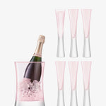 LSA International Moya Champagne Serving Set Blush