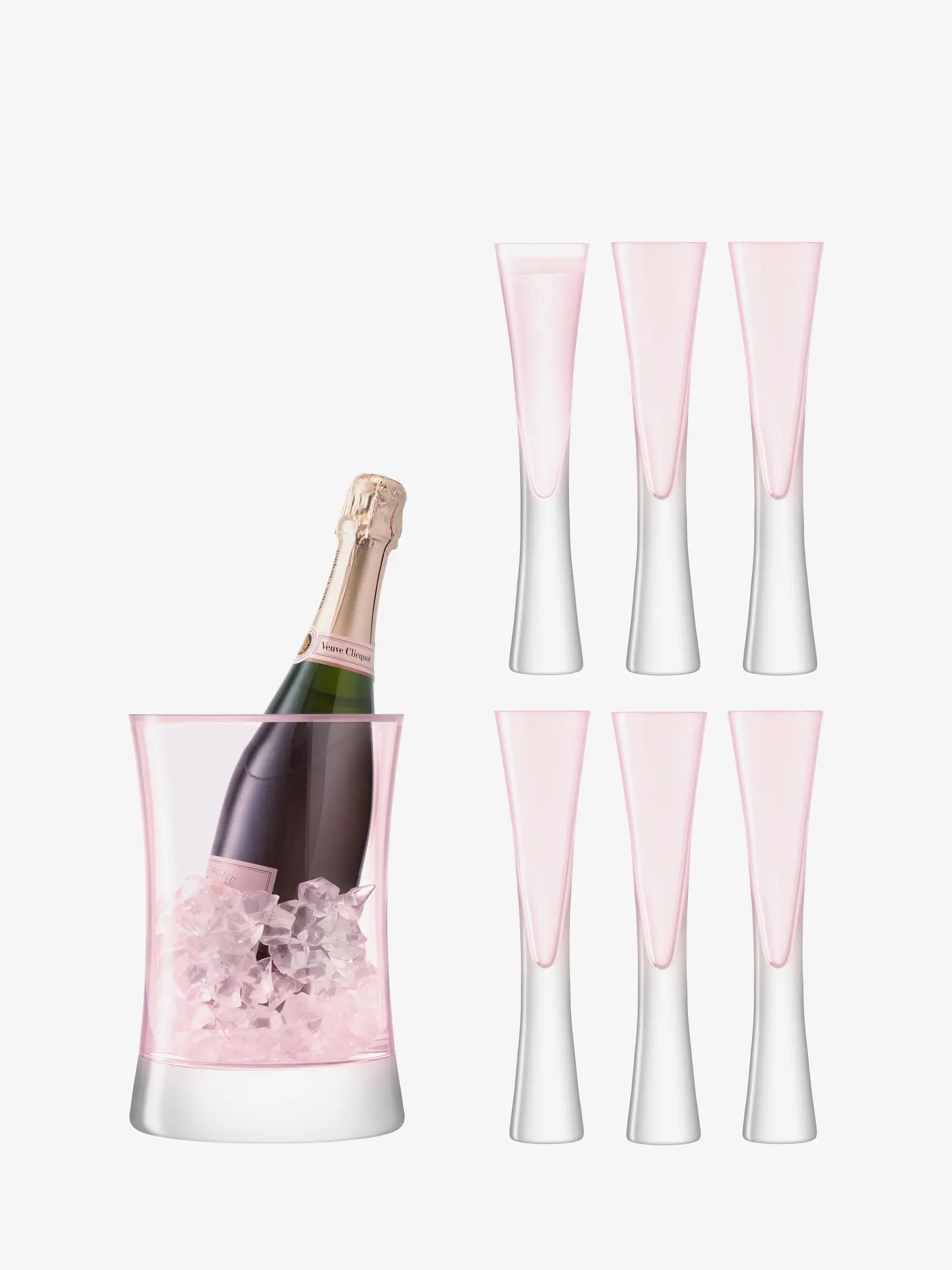 LSA International Moya Champagne Serving Set Blush