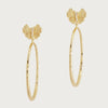 Anabel Aram Butterfly Single Hoop Earring