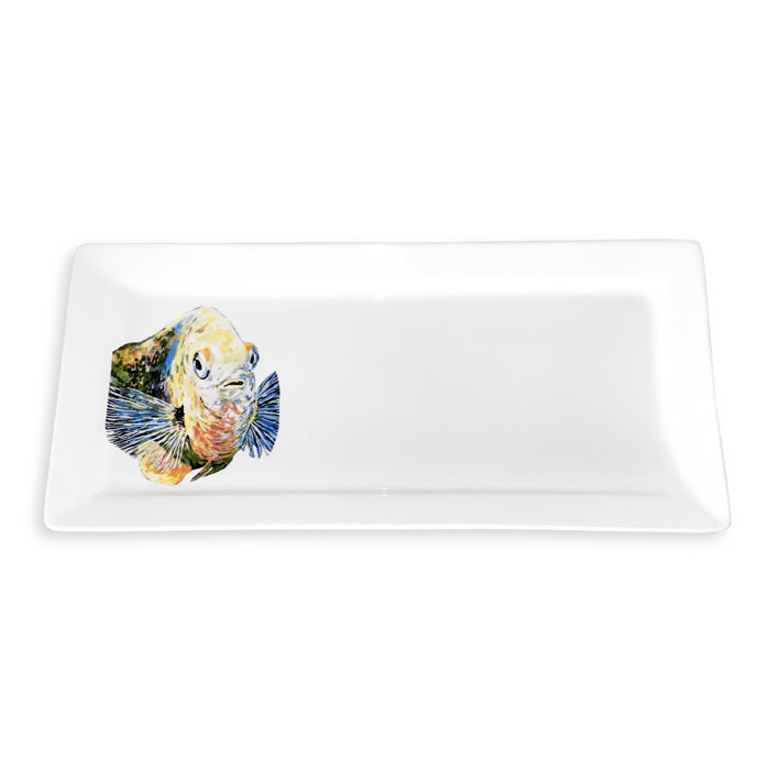 Kim Rody Big Damsel Rectangle Platter 15" x 7"