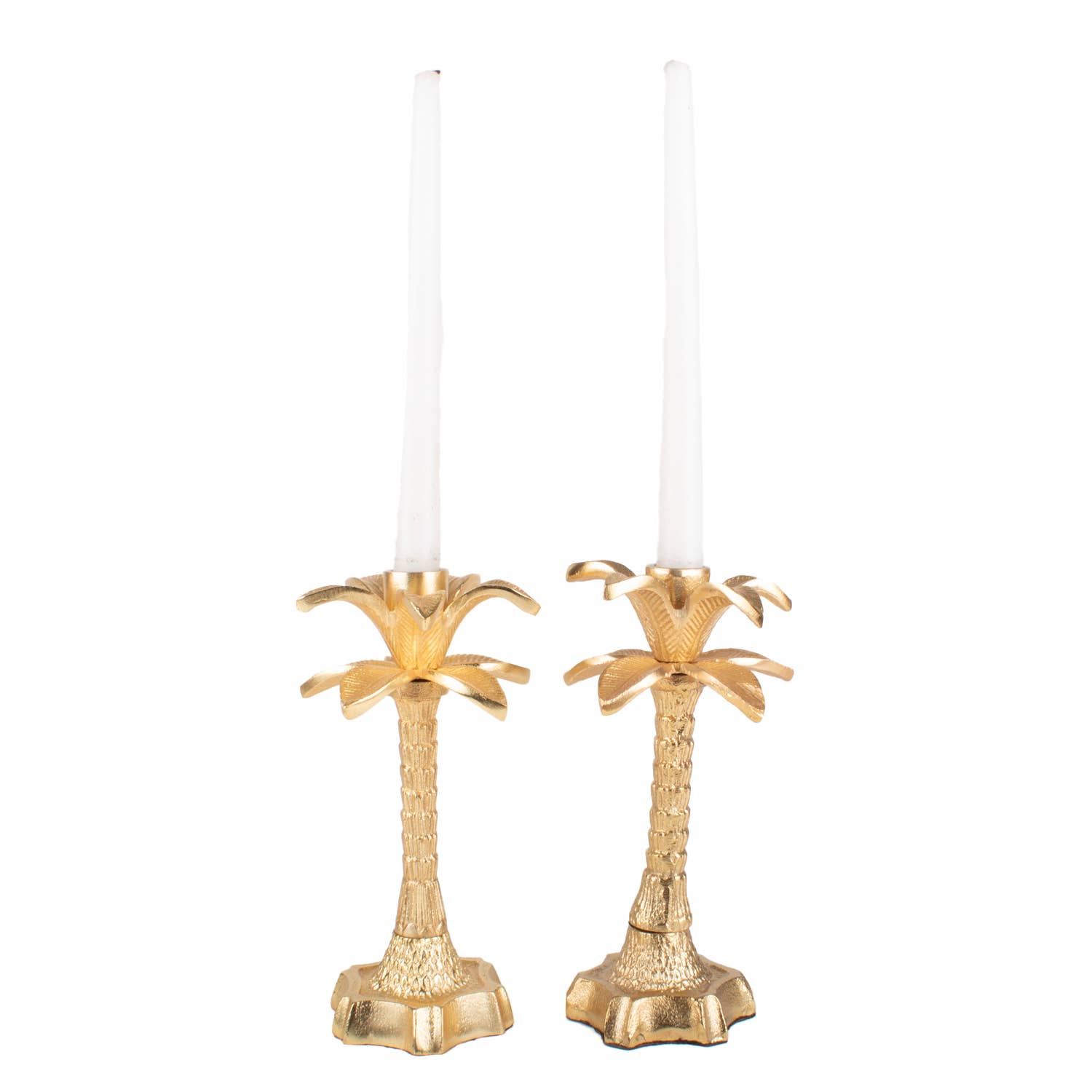 Palm Tree Candlestick S/2