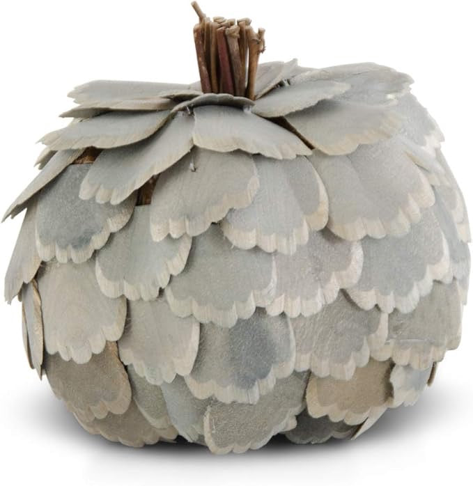 Sage Green Scalloped Pumpkin
