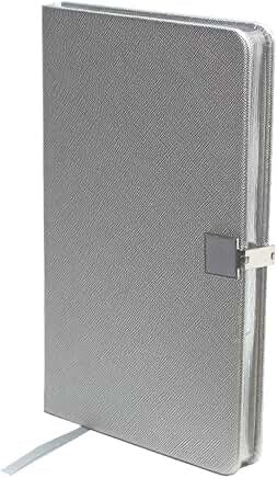 Addison Ross Notebook A5 Silver & Silver