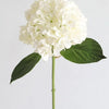 Fake Flowers Real Touch Hydrangea Stem in Talc White - 18"