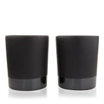 Stoneware Tumblers in Black Set of 2