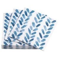 Annie Selke Brush Stroke Blue Cocktail Napkin