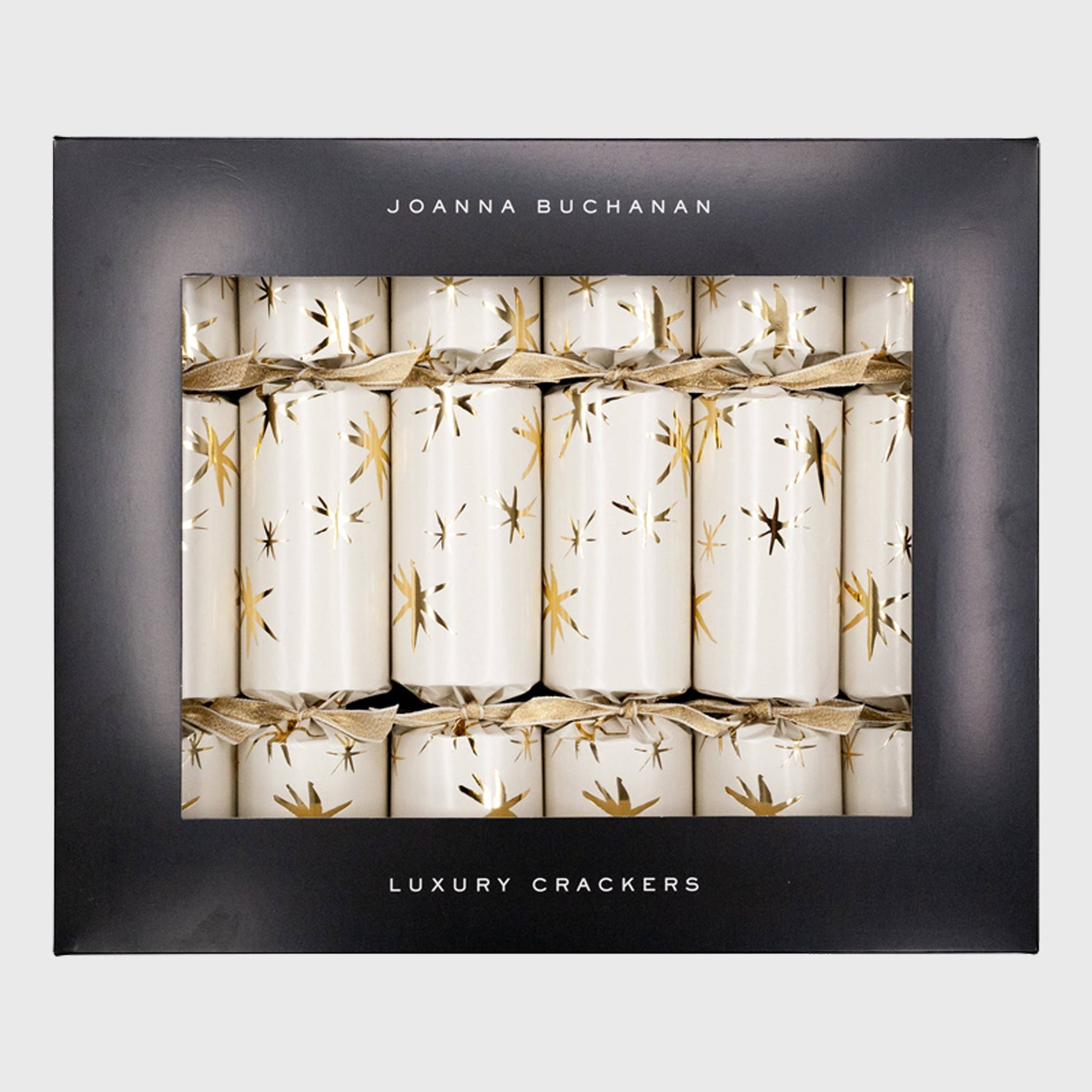 Joanna Buchanan - Luxury celebration crackers, cream with gold INDIVIDUALLY
