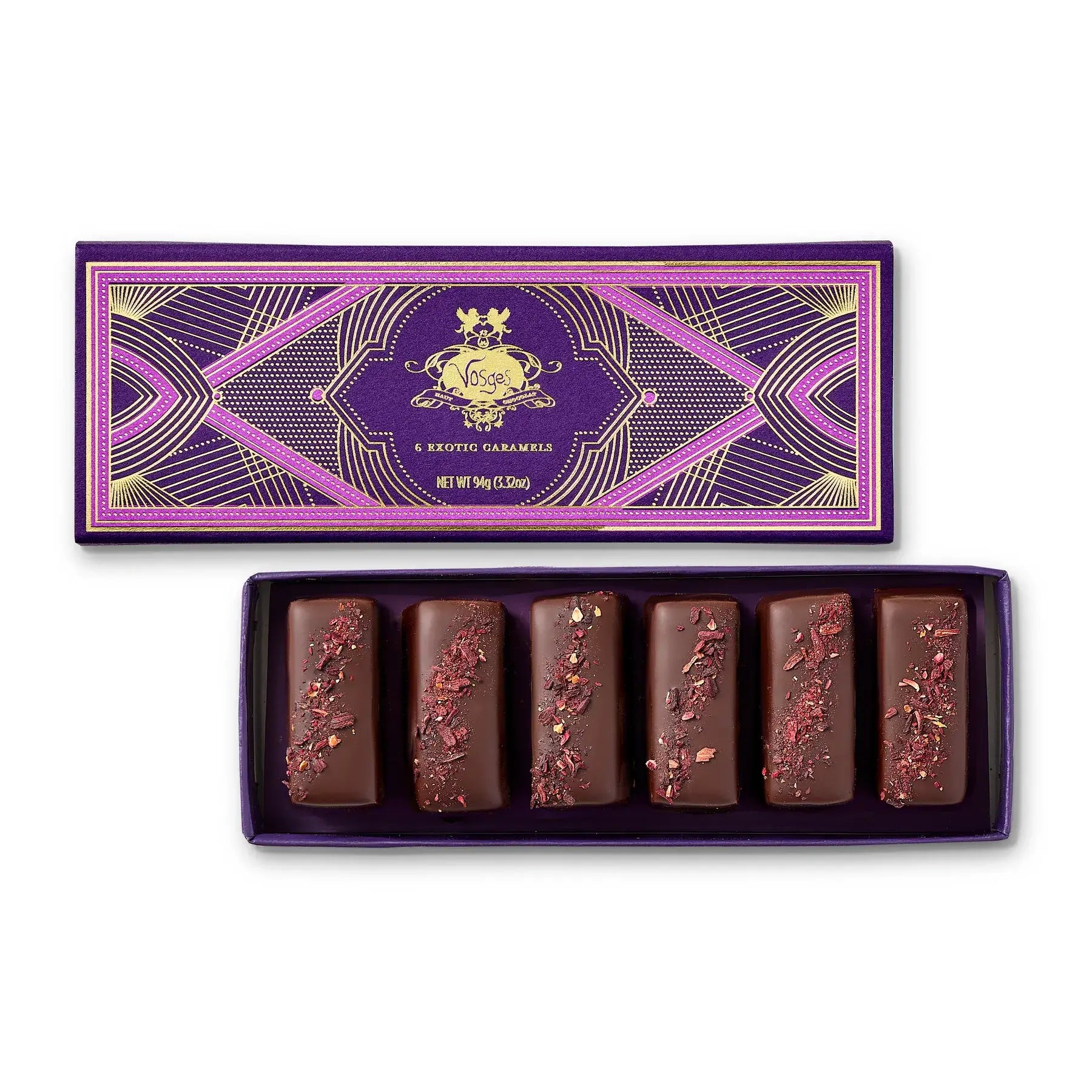 Vosges Red Hawaiian Salt Exotic Caramels- Gourmet