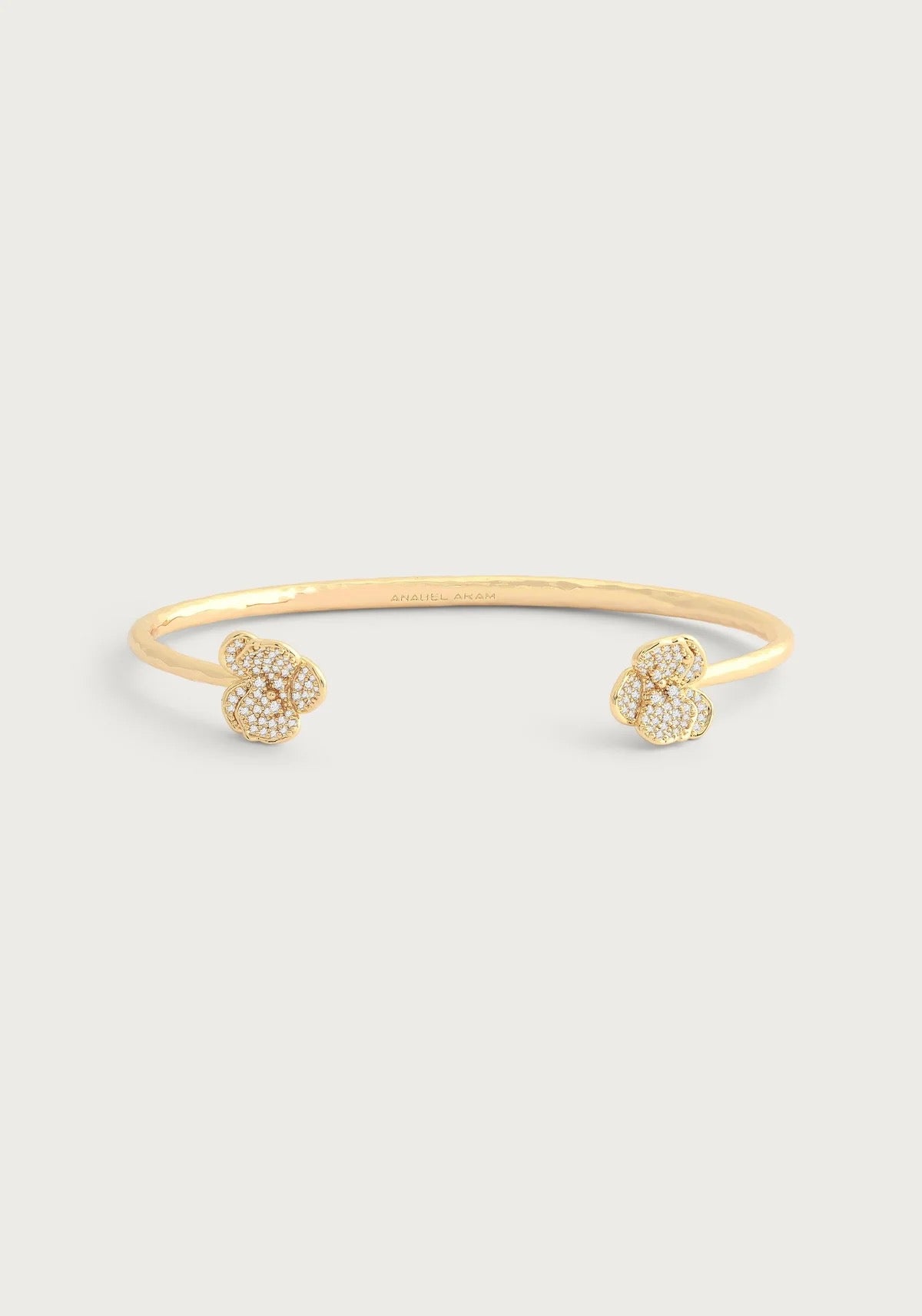 Anabel Aram Orchid White Pave Bangle