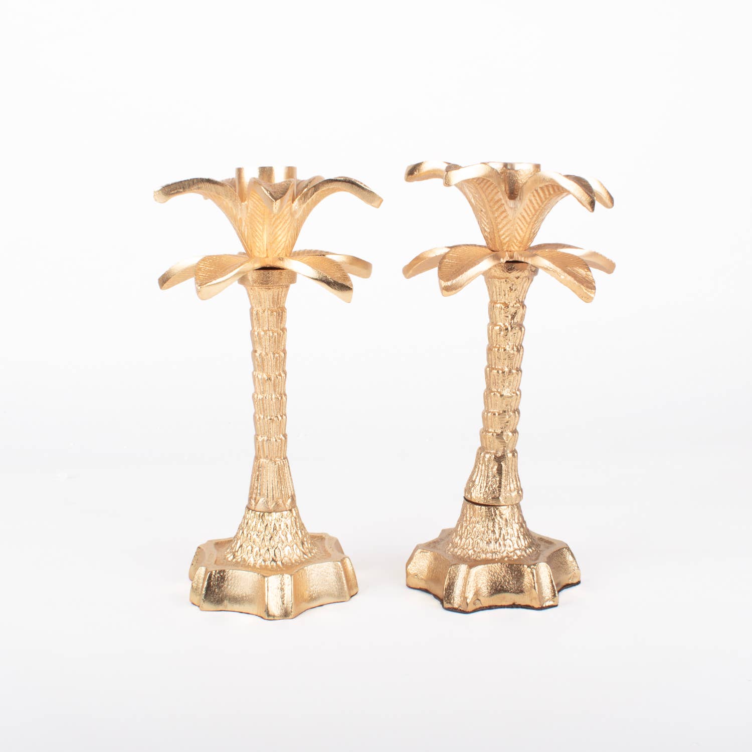 Palm Tree Candlestick S/2