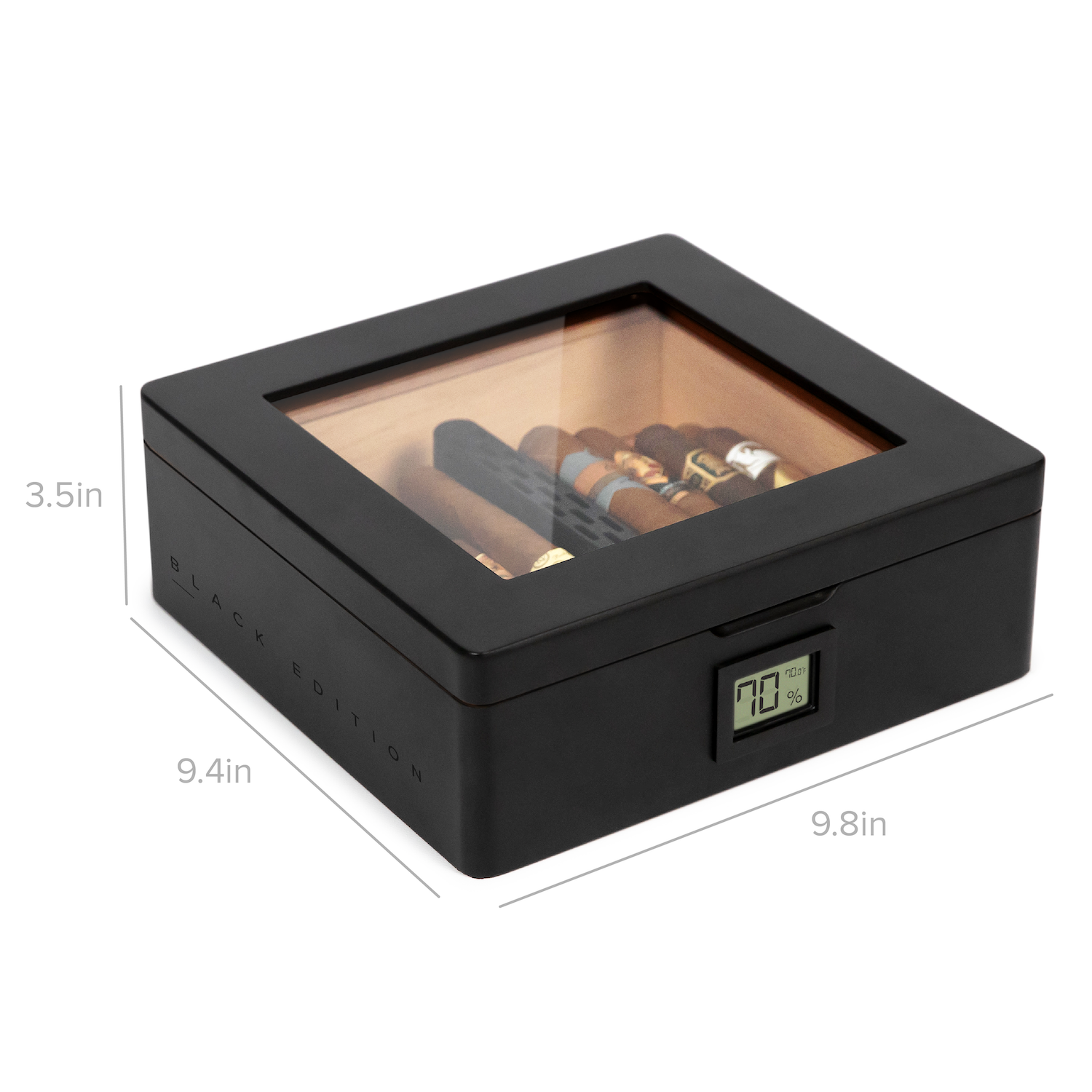 Case Elegance - MAG Humidor - Matte Black