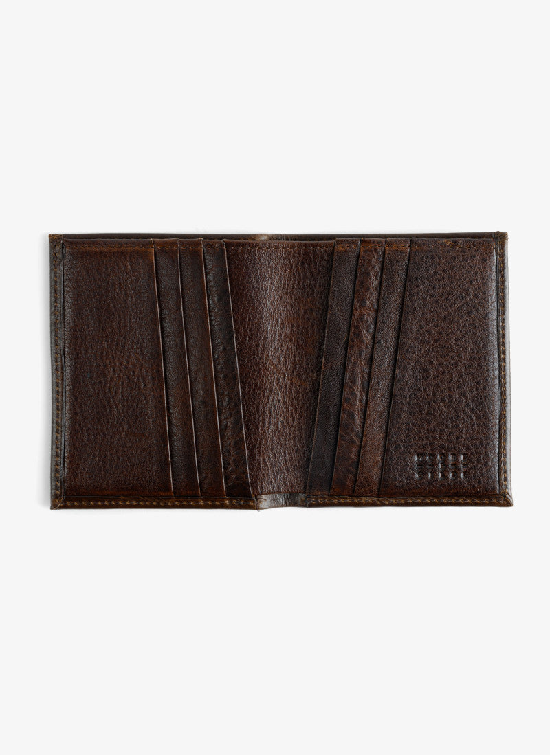 Moore & Giles Compact Wallet BROMPTON BROWN