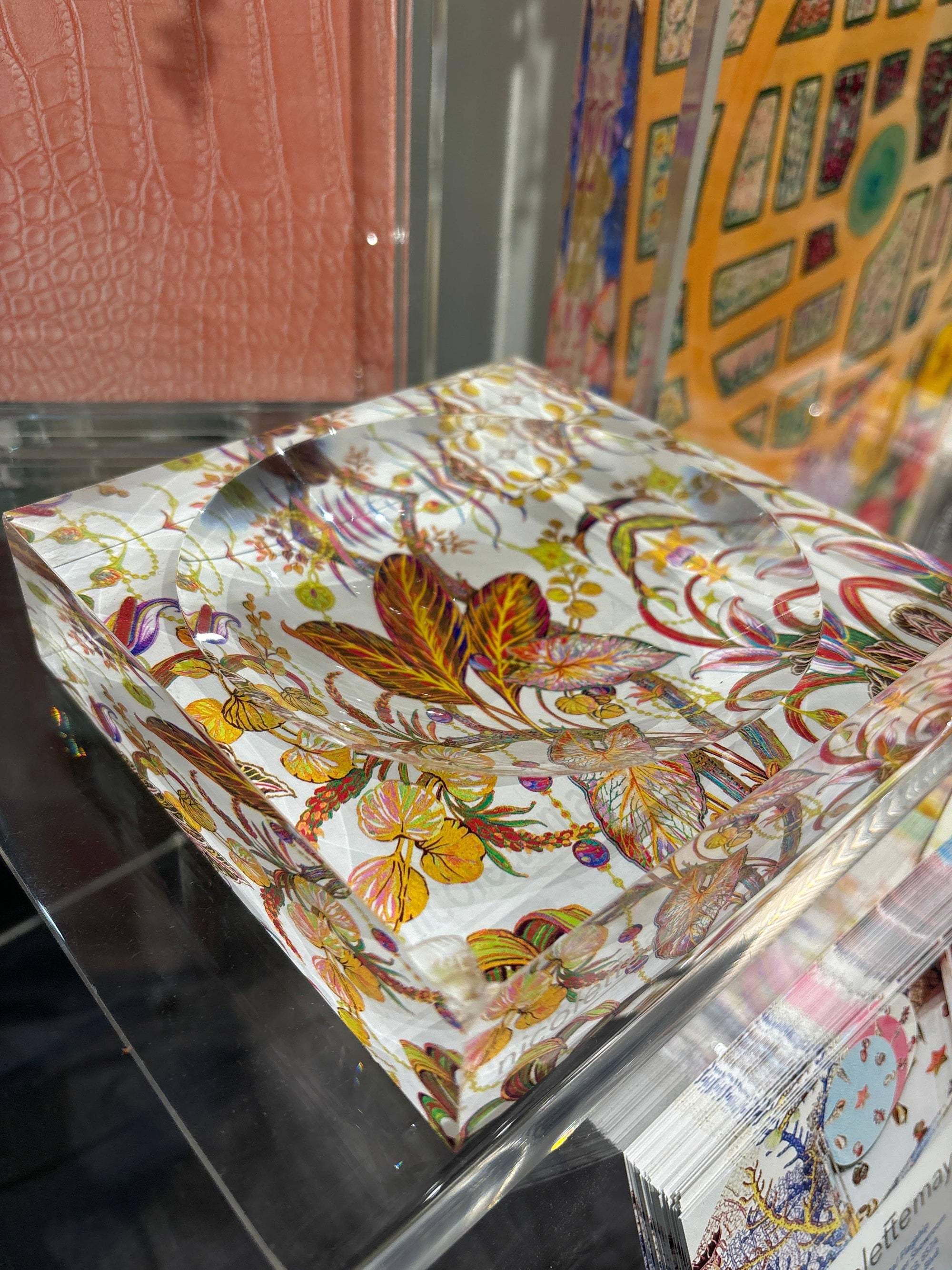 Nicolette Mayer Collection - Amazonia Splendor Acrylic Candy Catchall Dish 6x6