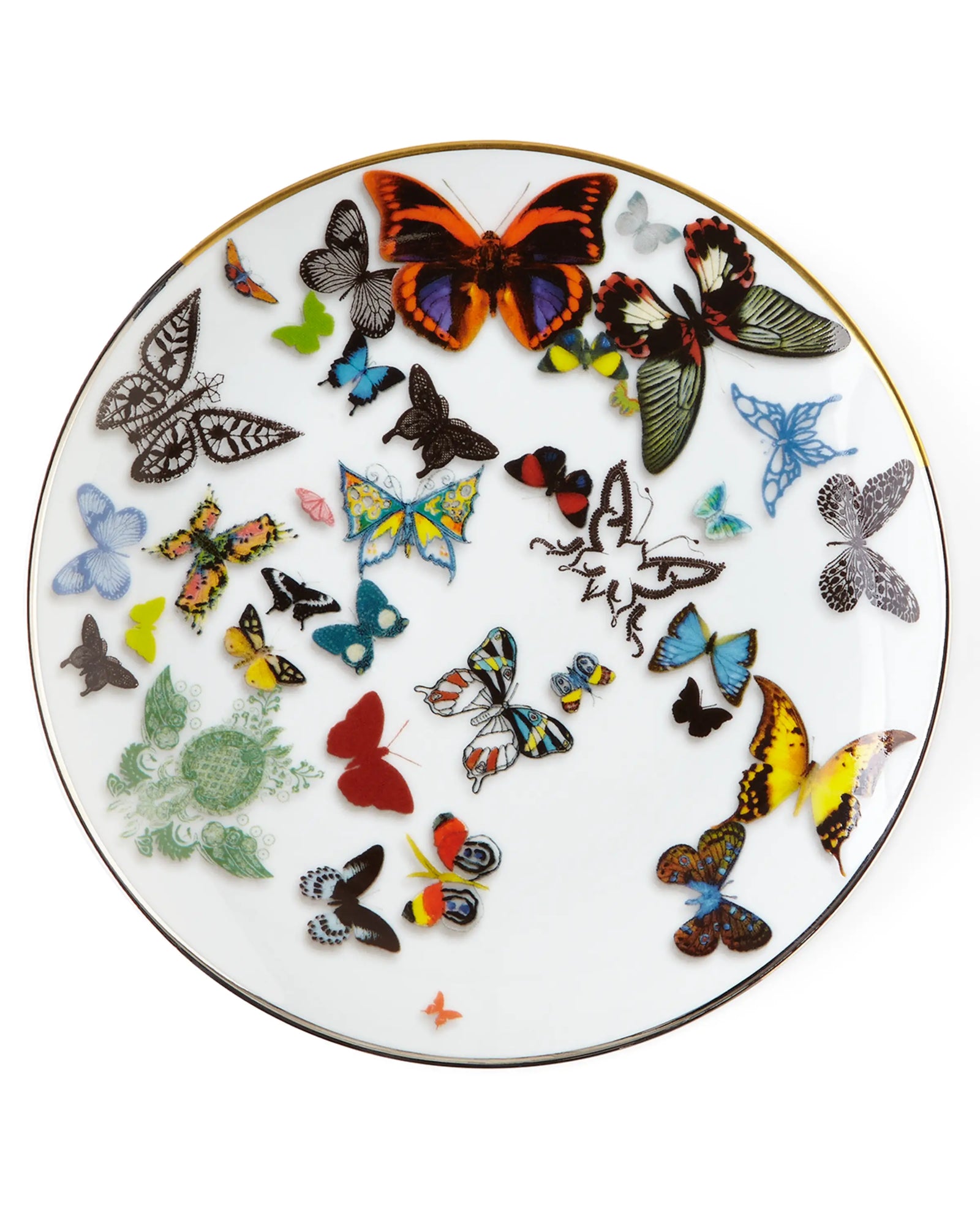 Vista Alegre Lacroix Butterfly Parade Dessert Plate