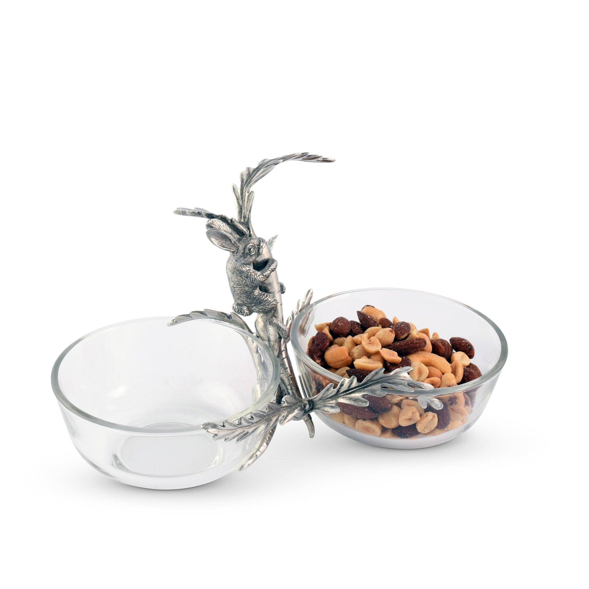 Vagabond House - Rabbit / Carrot Double Dish Condiment Server