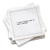 Five Star Napkins Inc. - Wine Quotes - White Cotton Cocktail Napkins x 50