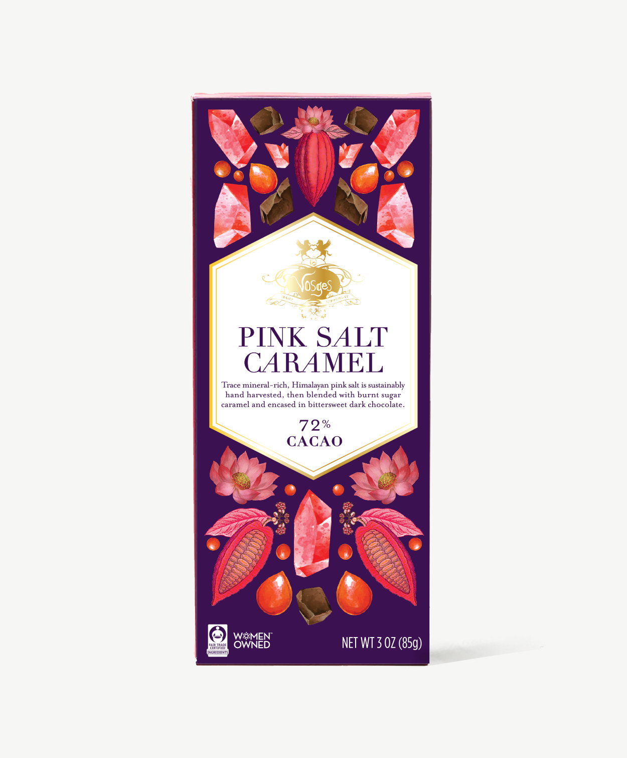 Vosges Haut-Chocolat - Dark Chocolate Bar w/ Himalayan Pink Salt & Caramel -Gourmet