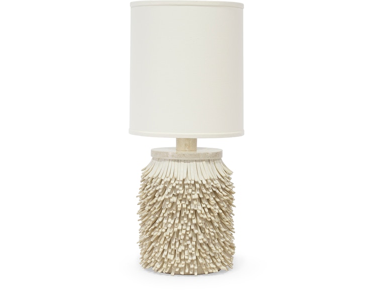 Palecek Colette Table Lamp, White