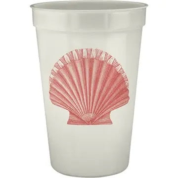 Alexa Pulitzer - Scallop 16oz Pearlized Cups