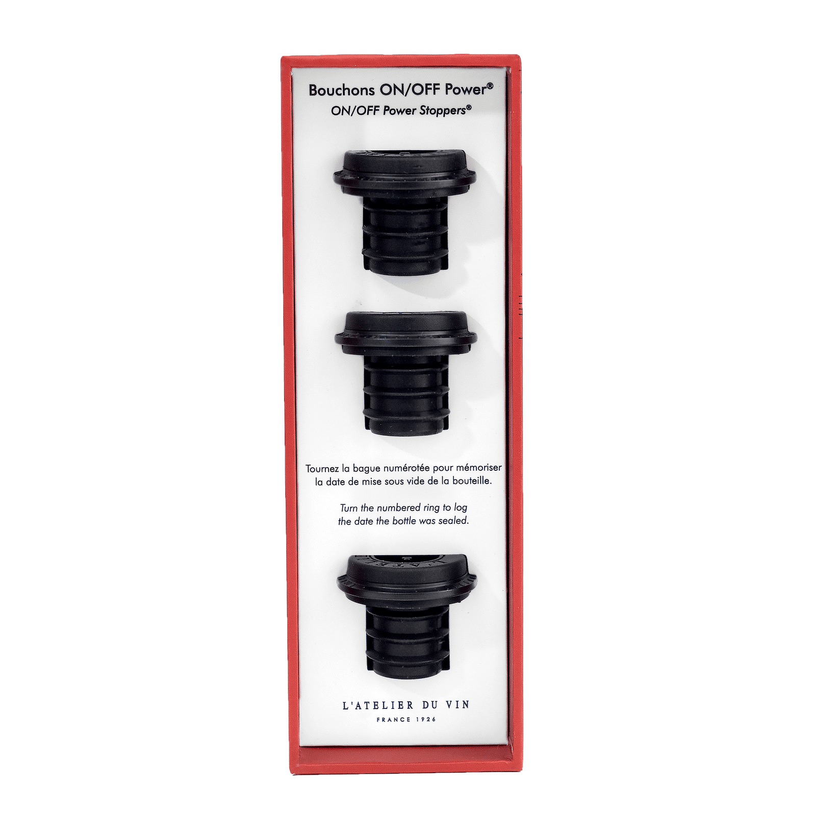 L'Atelier du Vin - USA - Wine Pump - Gard'Vin ON/OFF Power Sealer