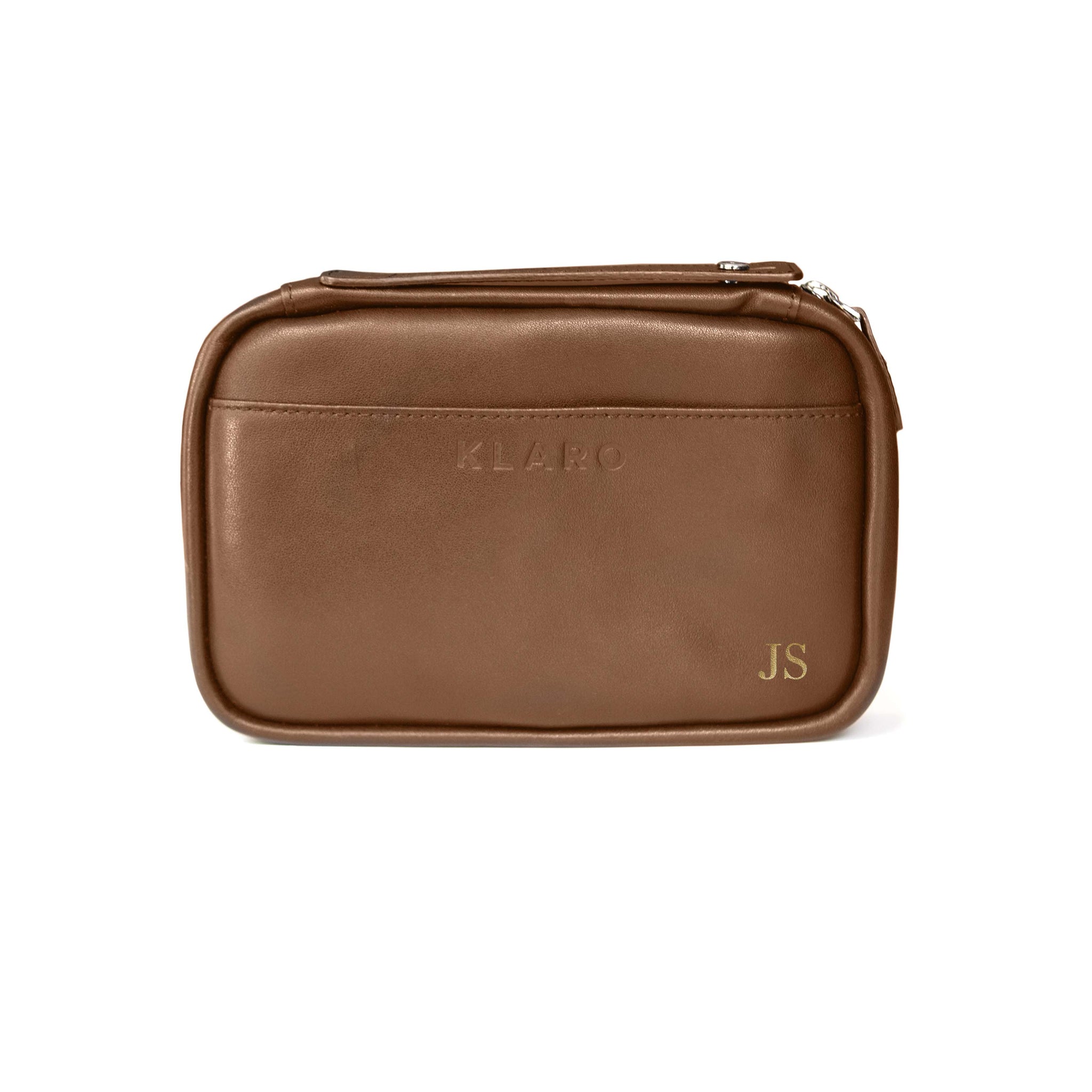 Case Elegance - Brown Flint Travel Leather Cigar