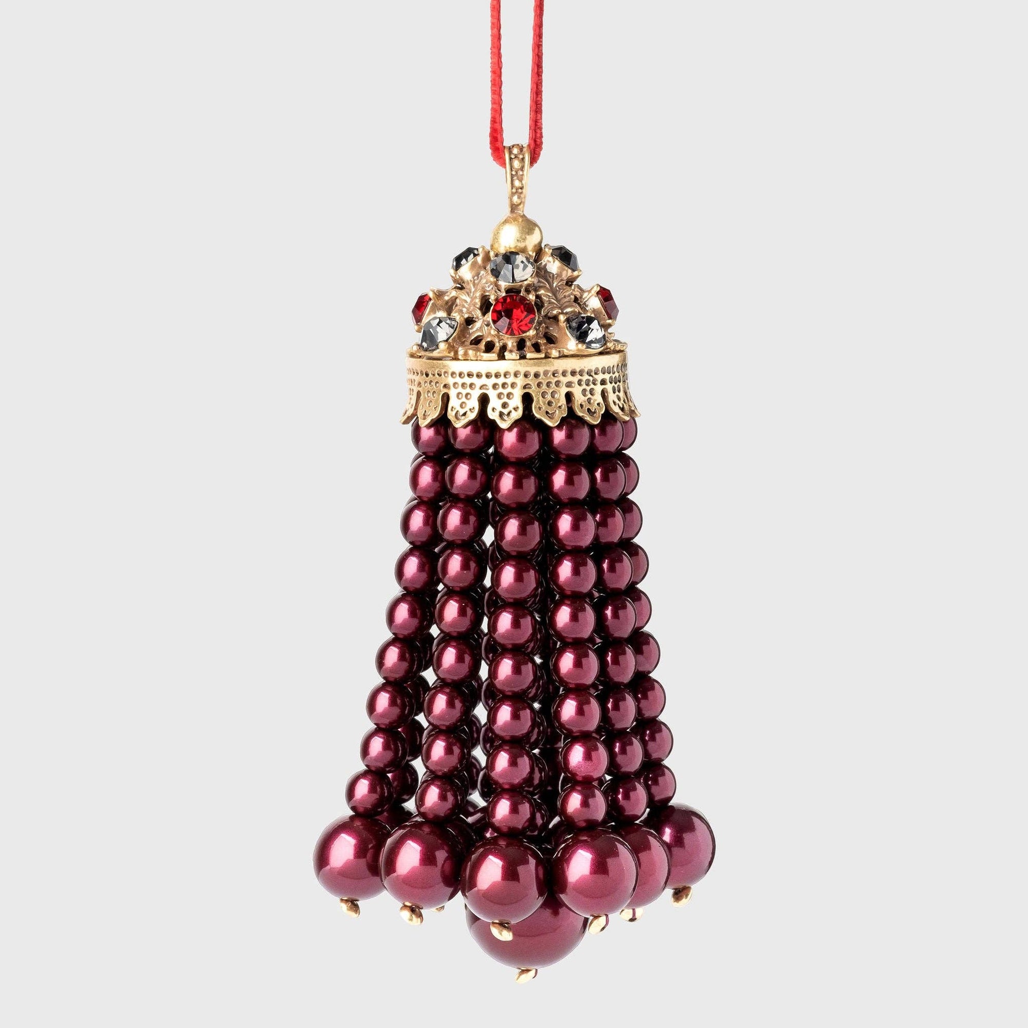 Joanna Buchanan - Hanging pearl tassel, plum
