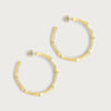 Anabel Aram Bamboo Large Hoop Earrings