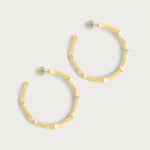 Anabel Aram Bamboo Large Hoop Earrings