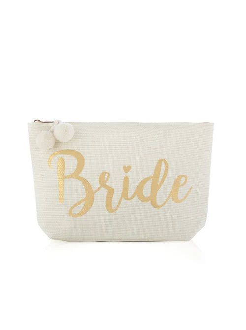 Mia "Bride" Zip Pouch, Ivory