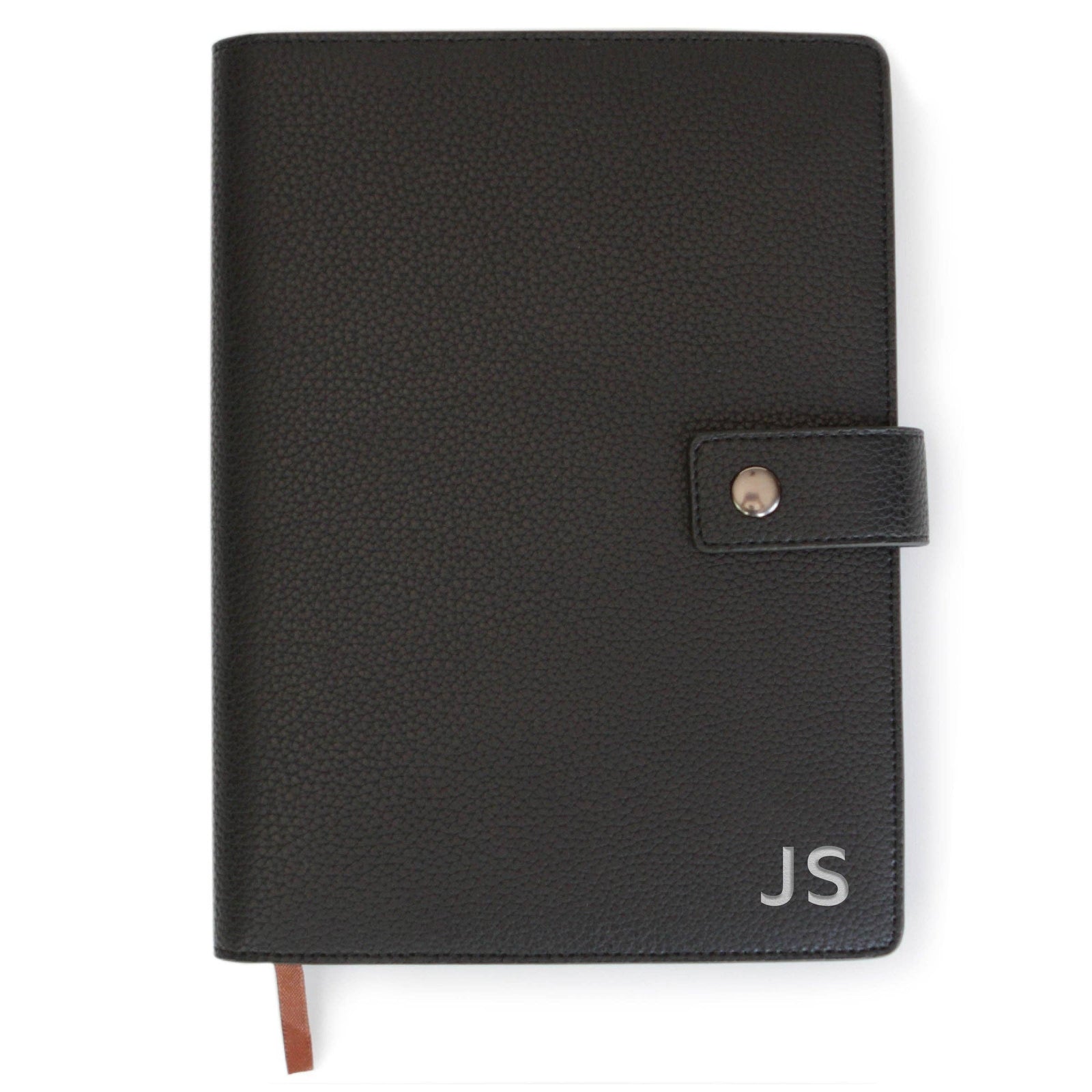 Case Elegance - Bucksaw Refillable Black Leather Journal