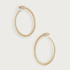 Anabel Aram Serpent Hoop Earrings