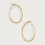 Anabel Aram Serpent Hoop Earrings