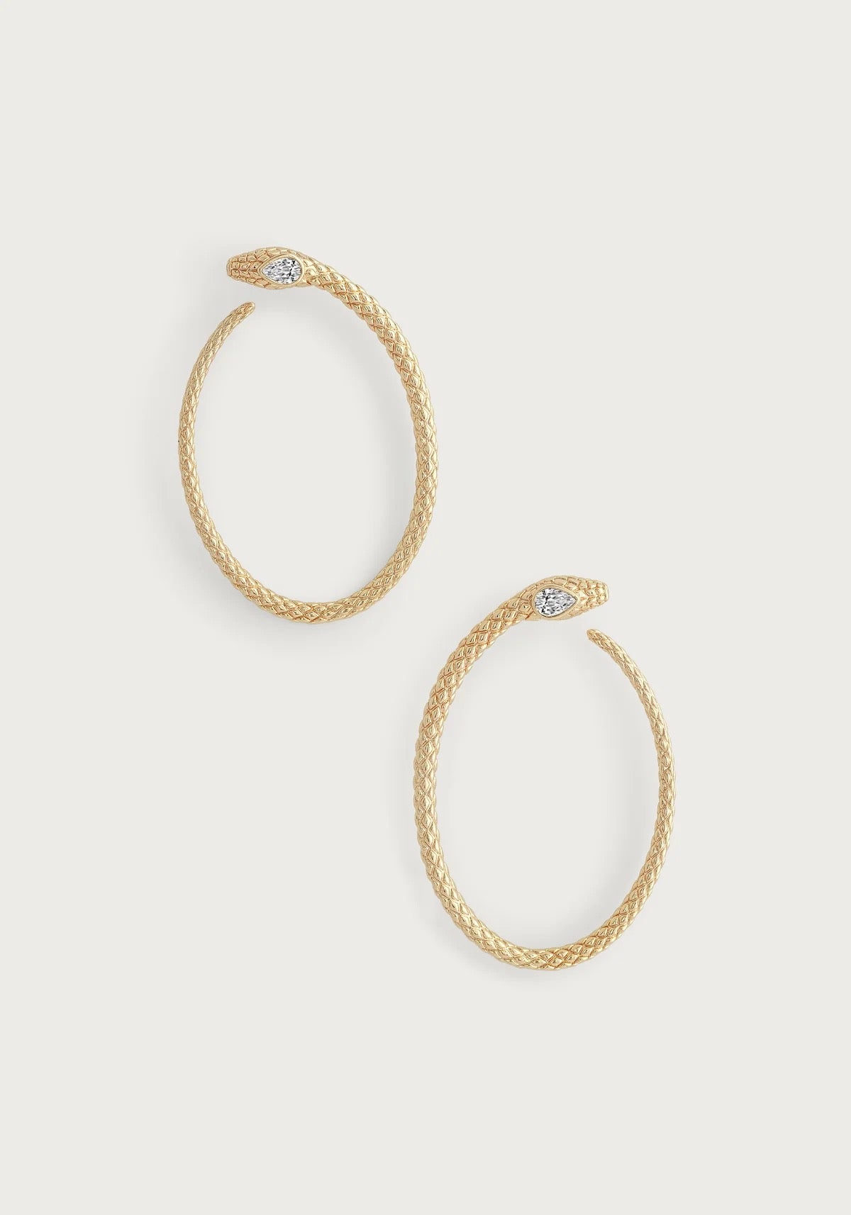 Anabel Aram Serpent Hoop Earrings
