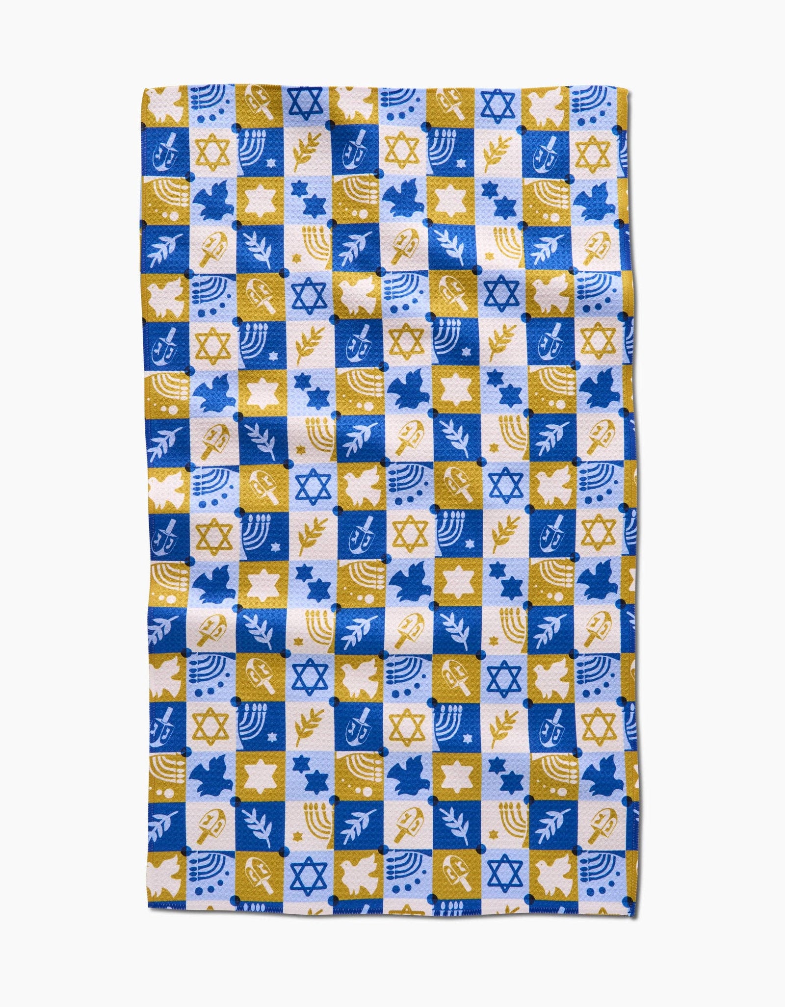 Geometry - Hanukkah Festivities Tea Towel