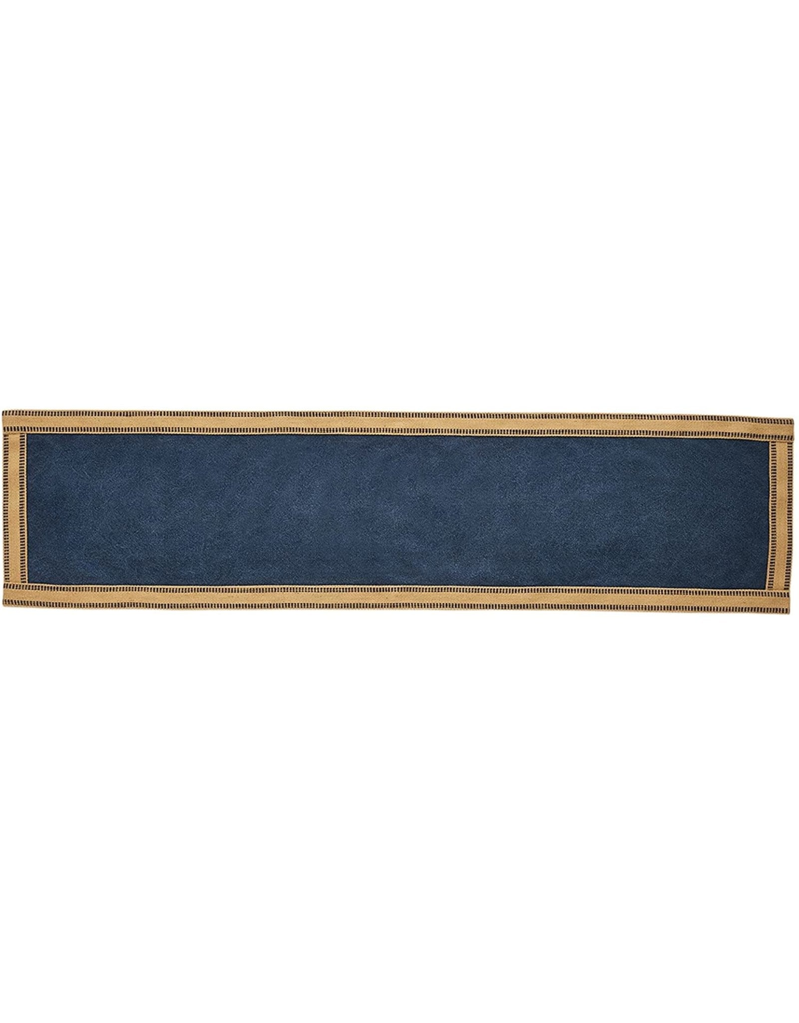 Jute Edge Navy Table Runner