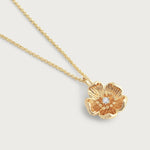 Anabel Aram Wildflowers Gold Pendant Necklace