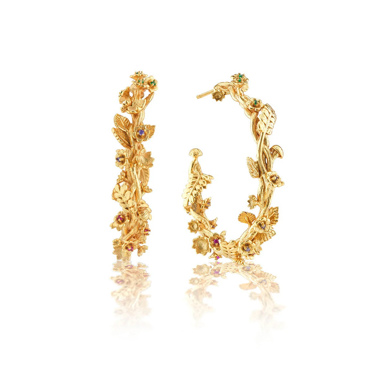 Capucine De Wulf Gold Meadow Grande Hoop Earrings