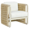 Palecek Damien Lounge Chair and Arctic Cushion