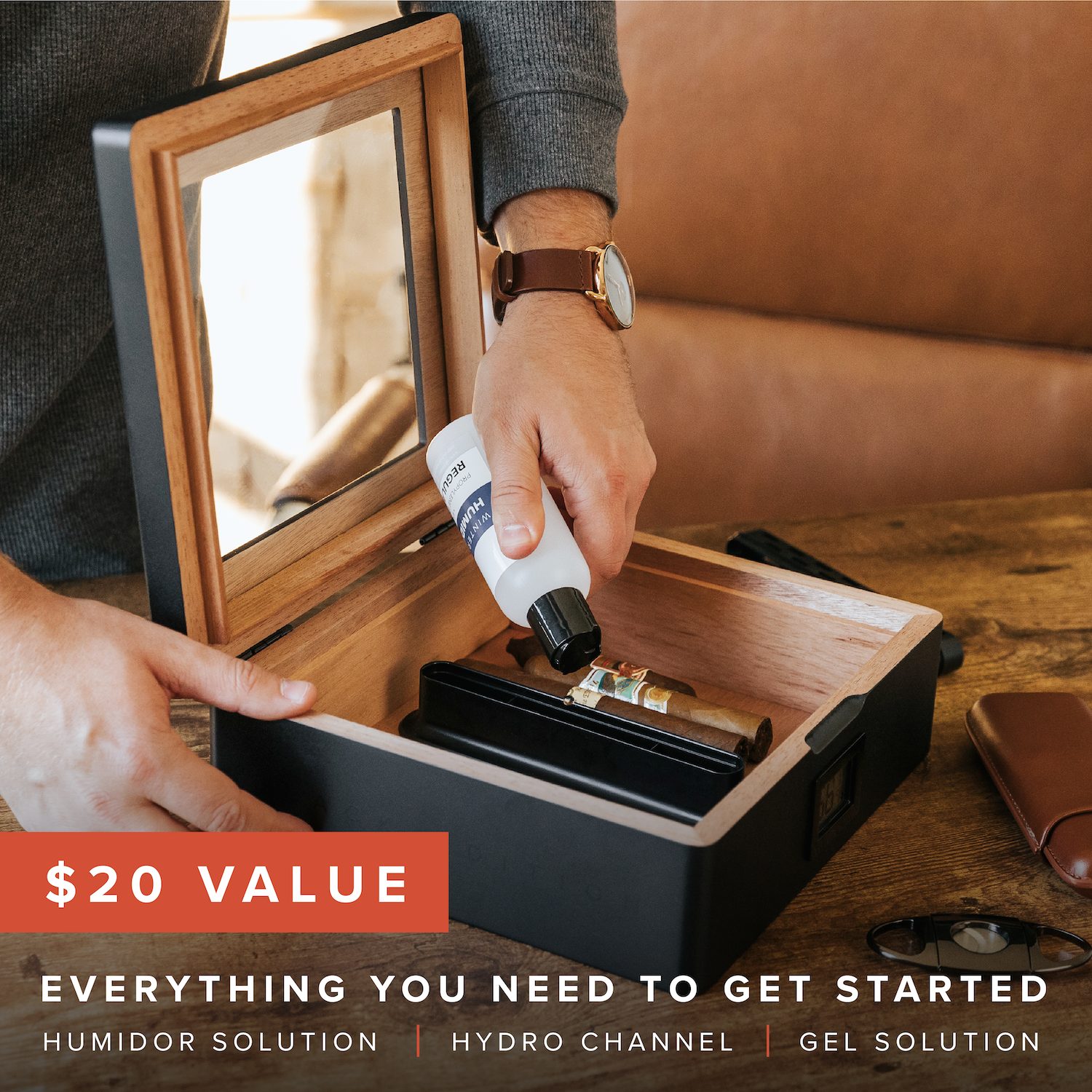 Case Elegance - MAG Humidor - Matte Black