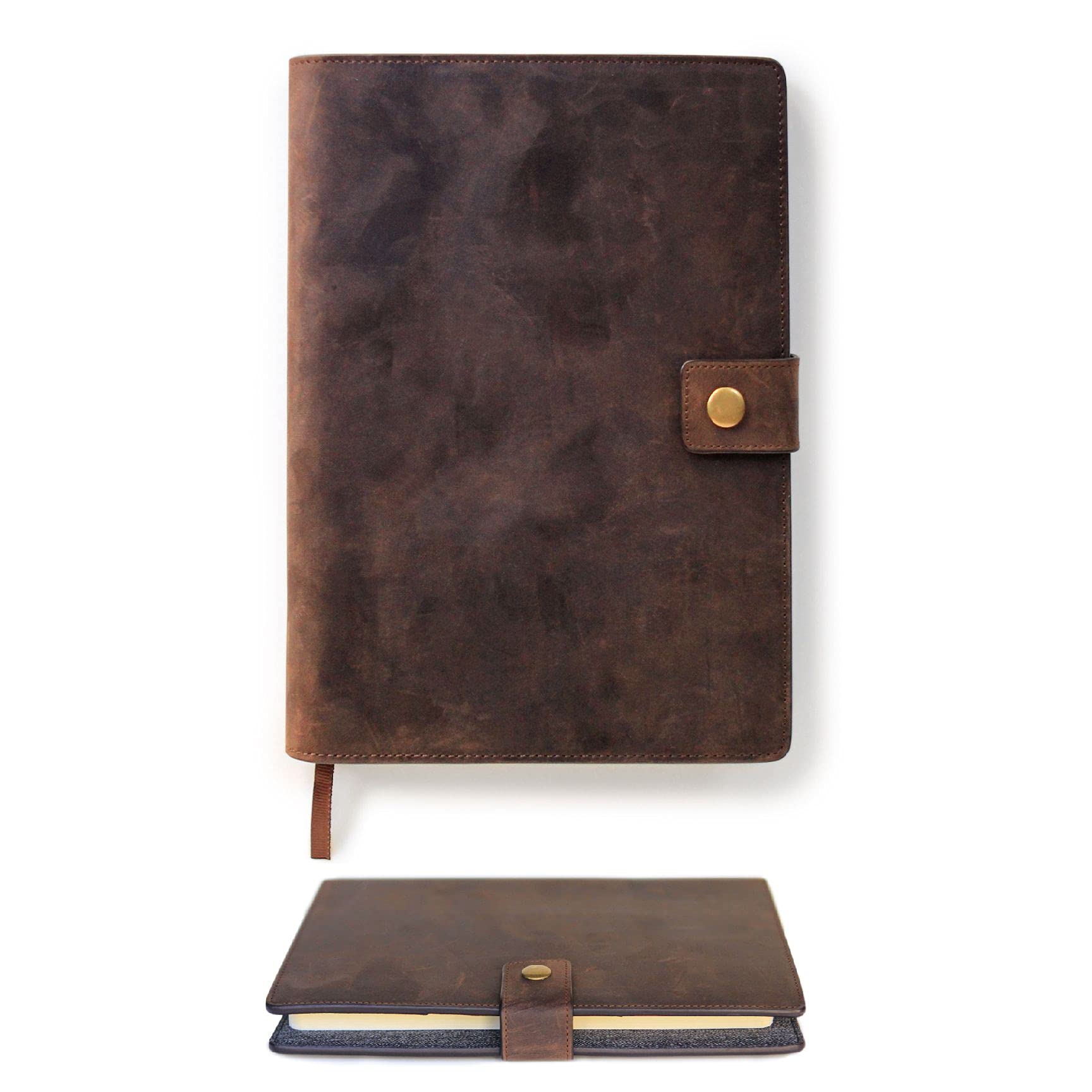 Case Elegance - Bucksaw Refillable Brown Leather Journal