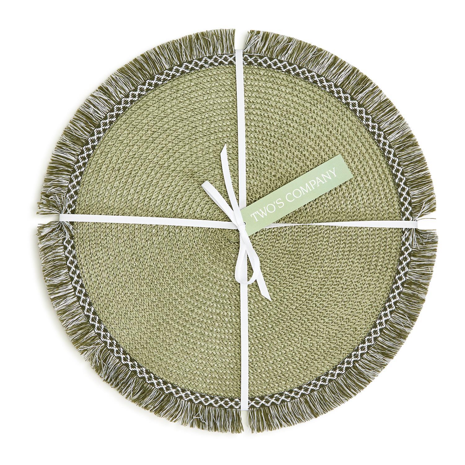 Countryside Fringed Placemats Set of 4