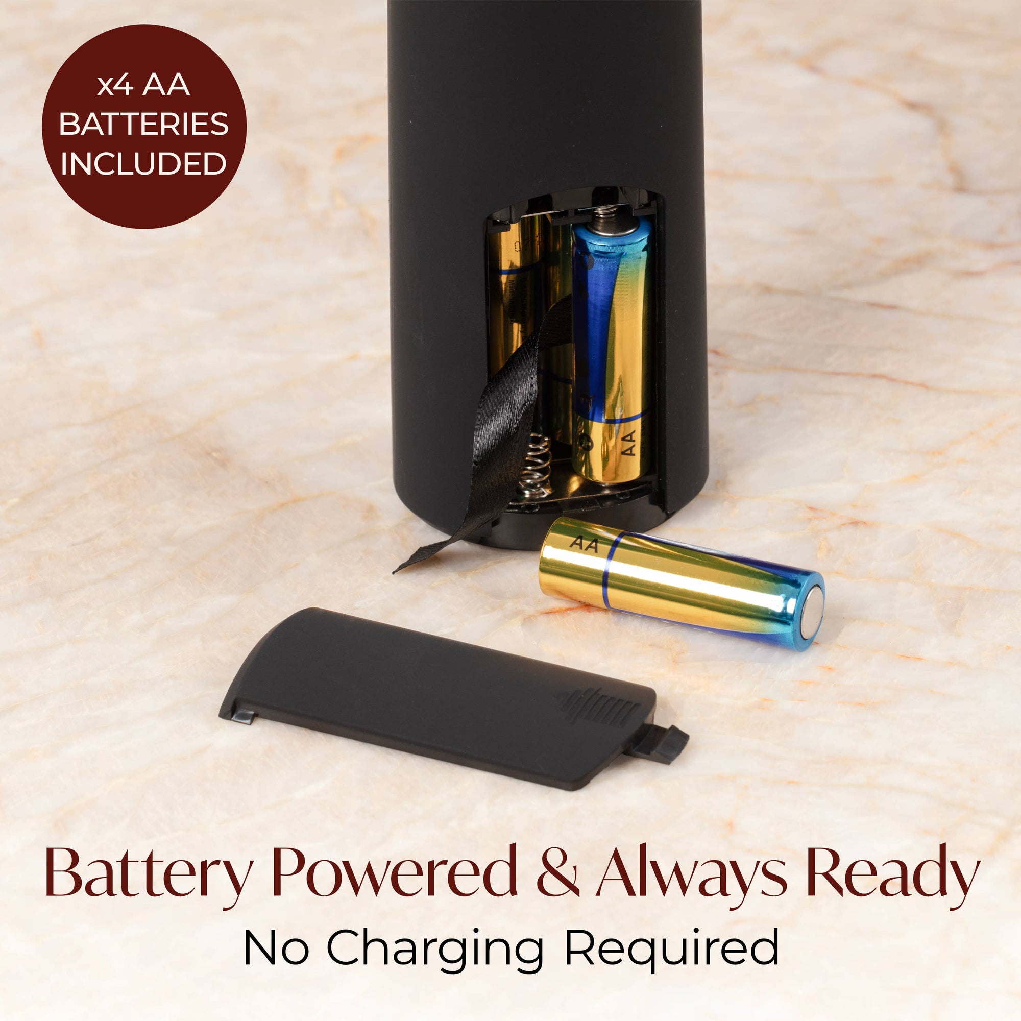 Vin Fresco - Vin Fresco Electric Wine Opener, Battery-Powered Corkscrew